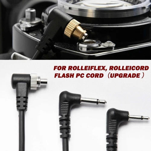 30-100CM Flash PC Sync Cord Line Adapter Cable For Rolleiflex Rolleicord