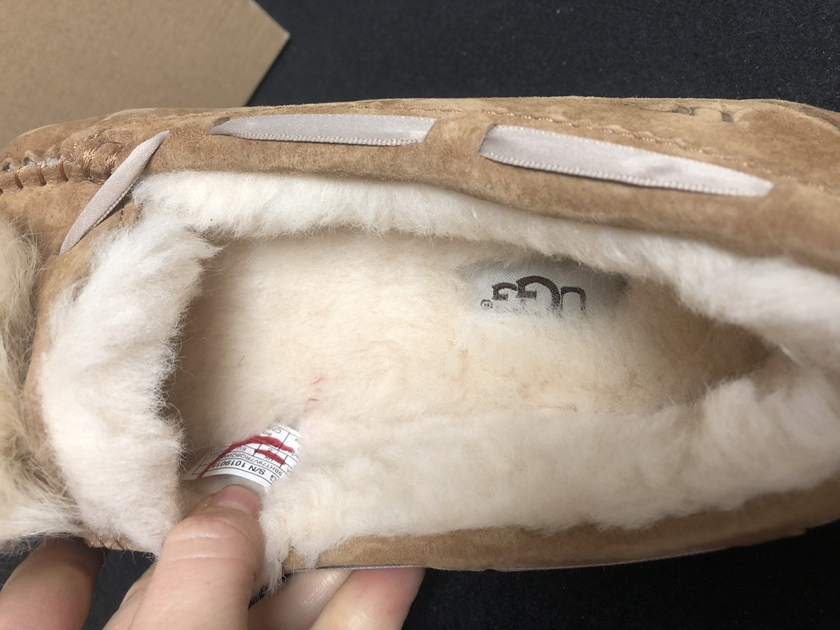 UGG Australia Dakota Pom Pom Chestnut Moccasin Slipper UGG Australia Dakota Pom Pom Chestnut Moccasin Slipper