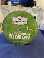 Member  s Mark 2.5  Premium Wired Ribbon 50 Yards NEW. E 5
