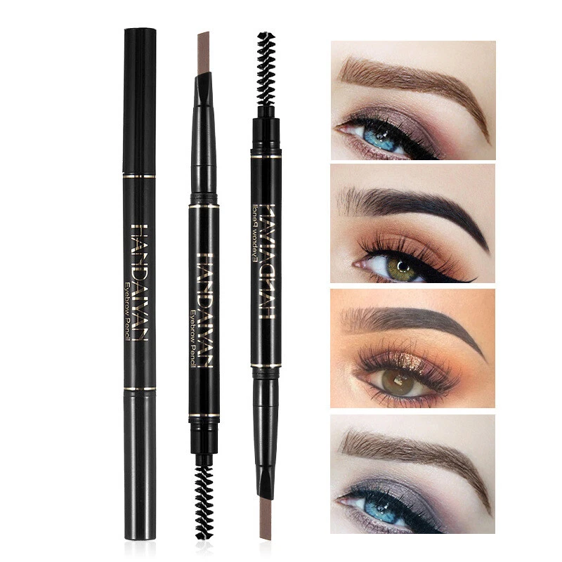 Waterproof Eye Brow Eyeliner Eyebrow Pencil Pen Brush Makeup Tools - Image 2 of 4
