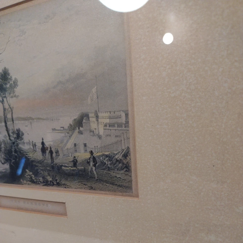 Impresión Bartlett de 1830 The Narrows, Fort Hamilton Foto 4 de 4