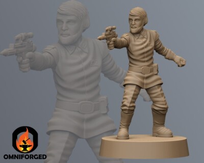 Star Wars Legion Rebel General Crix Miniature 3D Printed Resin Mini Proxy