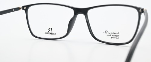 RODENSTOCK Brille R 7046 A 54-14 140 Acetat Titanium Schwarz Matt Karree im Etui - Picture 9 of 12