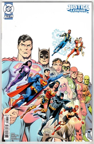 JUSTICE LEAGUE UNLIMITED #6 (2025)- 1:25 DAN JURGENS CARDSTOCK VARIANT- DC