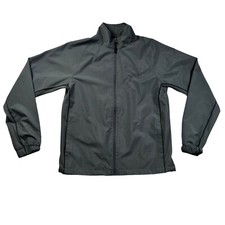 Champion Jacket Women's Long Sleeve Full Zip Lightweight Windbreaker Gray Small