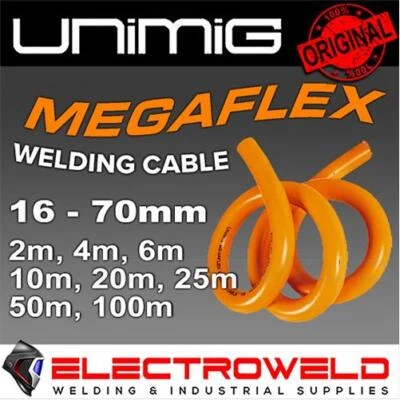 UNIMIG Megaflex Copper Welding Cable Lead 16Mm 25Mm 35Mm 50Mm 70Mm 95Mm Welder - Bild 1 von 3