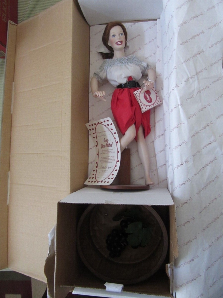 Lucille Ball Lucy Goes Italian Porcelain Doll Hamilton