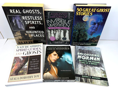 Lot of Ghost Supernatural Books Macabre Spirits Guides Stories Whisperer DVD