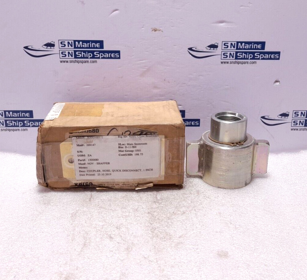 Parker 75C16-16EF Coupler NOV Shaffer 1500680 Coupler Hose Quick - 2PCs/Lot