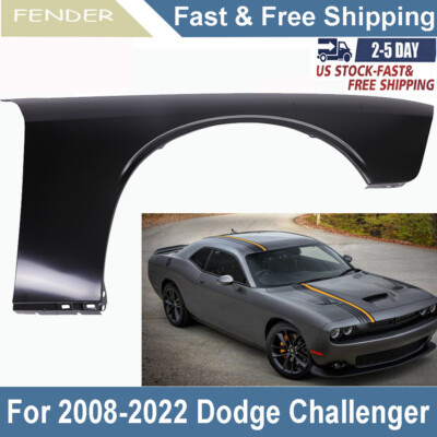 Primed Front Passenger Side Fender For 2008-2020 2021 2022 2023 Dodge Challenger