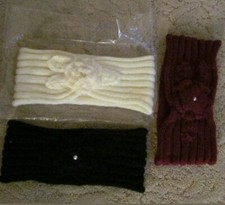 NWOT Winter headband flower accent - 3 colors included