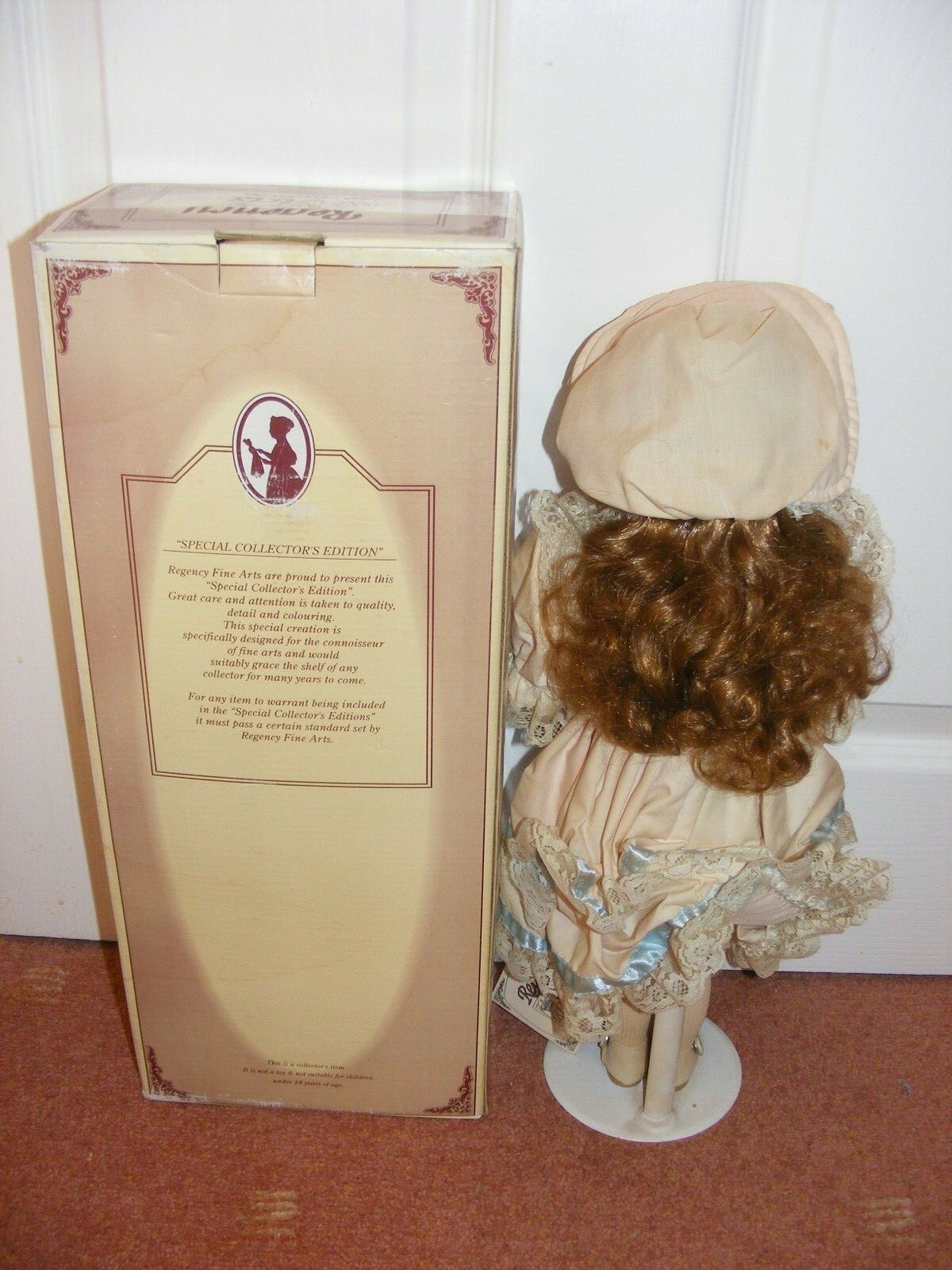 Regency Fine Arts Mary Mary Porcelain Doll Boxed Collectable & Stand