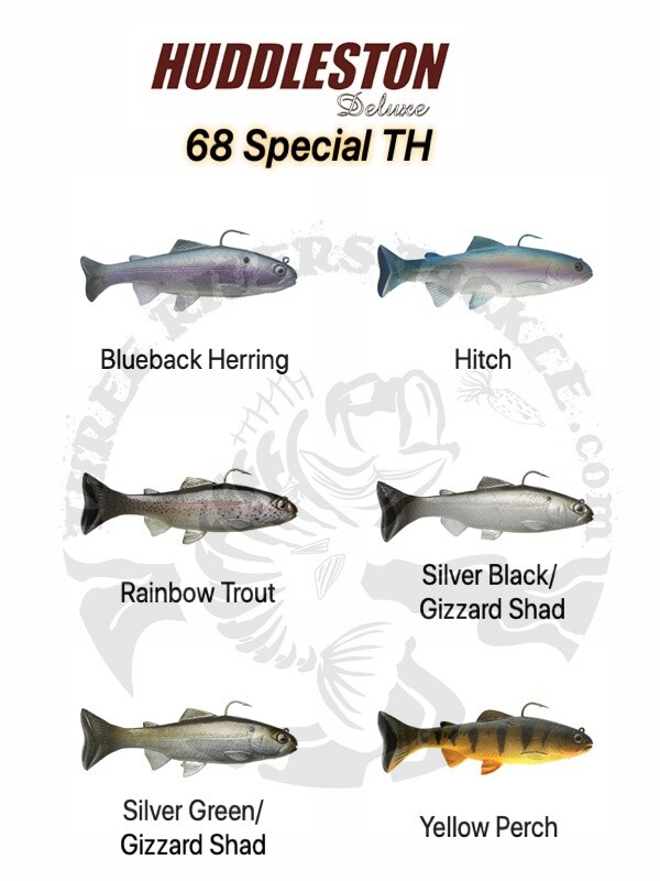 Huddleston Deluxe 68 Special Top Hook Swimbaits - Choose Pattern