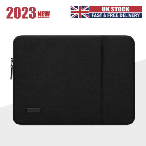 Funda con funda para portátil para iPad Pro M1 2023 de 12,9" NUEVA bolsa negra bolsa cubierta bolsa stock del Reino Unido - Imagen 1 de 10