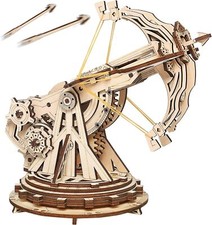 3D Wooden Puzzle Building Toys Ballista Launcher Model Educational Toys Gift