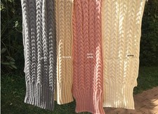 Italian Wool Blanket 195x45cm for Newborn photo prop photography Layering