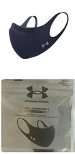 1 Pack Under Armour Featherweight Sportsmask Sports Facemask 2.0 SM/MED-Navy