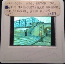 Vincent Van Gogh "Trinquetaille Bridge" Dutch Post-impressionism 35mm Art Slide