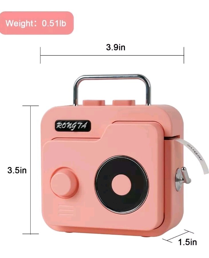 Bluetooth Label Maker Machine with Tape – Compact Mini Label Printer  