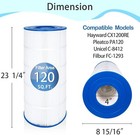 PA120 Pool Filter Replacement For Hayward C1200 CX1200RE, Unicel C-8412 FC-1293 — photo 3