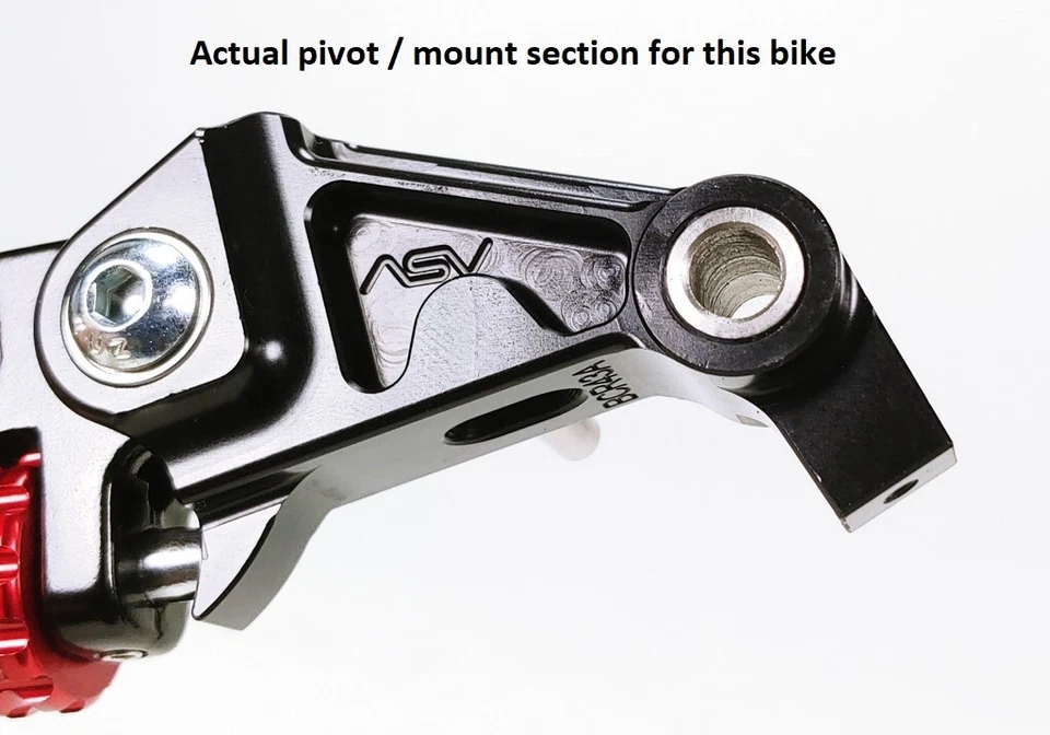 Triumph Tiger 1200 X / Explorer (All) 2022-2024 ASV C5 Short Clutch Lever Black - Image 2 of 3