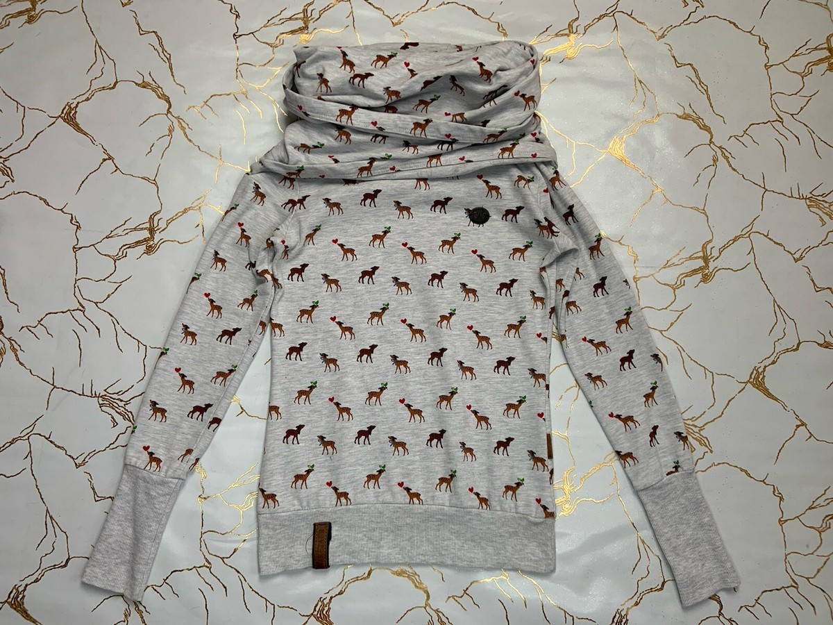 Damen Kapuzenpullover Naketano Pullover Mit Reh Naketano Clothing