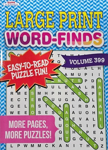 Kappa PAPP Large Print  Word-Finds, Word Hunt, Crosswords Puzzle Books You Pick! - Imagen 74 de 185