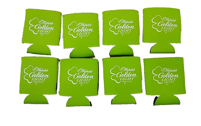 BRAND NEW 8 Michelob Golden Light Draft Beer Koozie Coozie Coolie Mich Golden