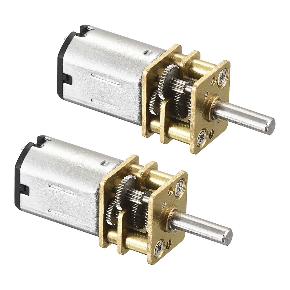 2 Pcs Micro Speed Reduction Gear Motor for DIY Model Car 60RPM DC 6V