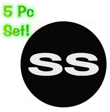 Old Ss Style Wheel Center Cap 2 Overlay Decals Choose Your Colors 5 In A Set