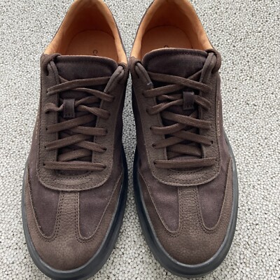 Cole Haan Men's Size 8 M GrandPrø Brown Rally Canvas T-Toe Sneaker