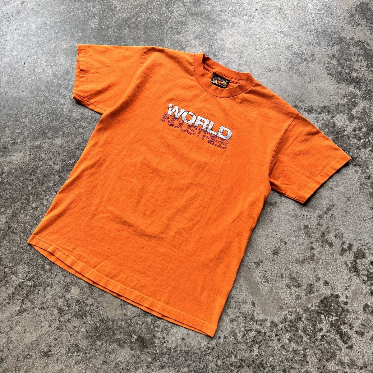 Vintage 90s World Industries Skateboards Graphic T Shirt Mens Size