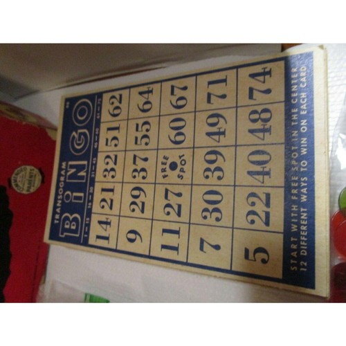 Transogram BINGO-MATIC 1954 Bingo Game Vintage in Original Box - Picture 7 of 12