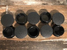 10 Pack 1" Locking Plastic Hole Plug Cap Nylon Panel Knockout Seal Snap-in Heyco