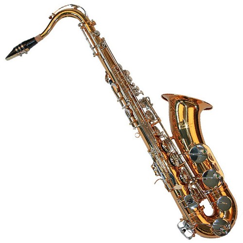 Karl Glaser Tenor Saxophon in Chrom + Gold, mit Koffer, Mundstück + Blättchen - Bild 2 von 7