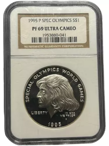 NGC 1995 P PF69 Ultra CAM Special Olympics S$1 1953880-041