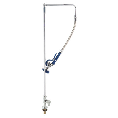 T&S Messing Vorspüleinheiten Wasserhahn Vorspülen Deck montiert Chrom - UK-6DP00-A