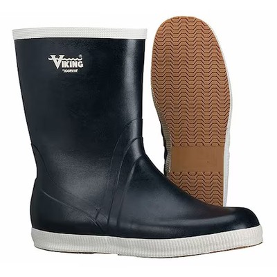 Viking Vw24-12 Unisex Mariner Kadett Marine Mid Rubber Boots, Plain Toe, 10''