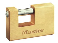 Image of Master Lock - Rectangular 63mm Solid Brass Body Shutter Padlock