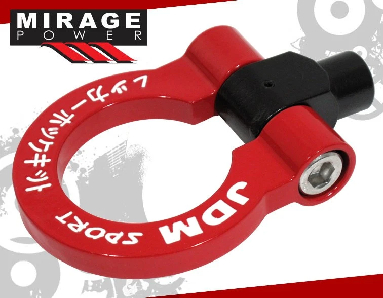 Jdm Sport For Scion Tc 2011-2013 Heavy Duty Steel Red White Front Tow Hook Kit Foto 3 de 3