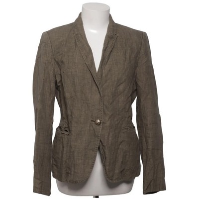 Zara Basic, Blazer, Größe: L, Grün, Baumwolle/Leinen/Polyester, Sonstiges #b0k