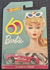 Hot Wheels Barbie 60  s Pink '14 Corvette Stingray 2018 1:64