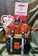 Micro Khaki/ Forest Topo Designs Rover Pack NWT