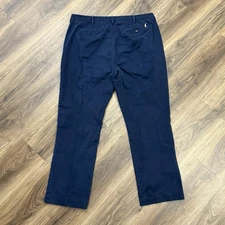 Polo Ralph Lauren Pant Mens 38x32 Navy Blue Classic Fit Chino Straight