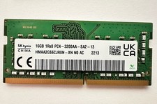 SK Hynix 16GB 1RX8 3200AA DDR4 Laptop RAM HMAA2GS6CJR8N