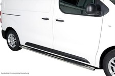 Schwellerrohre oval mit Tritt für OPEL Vivaro & Zafira Life L3 Edelstahl mit TÜV