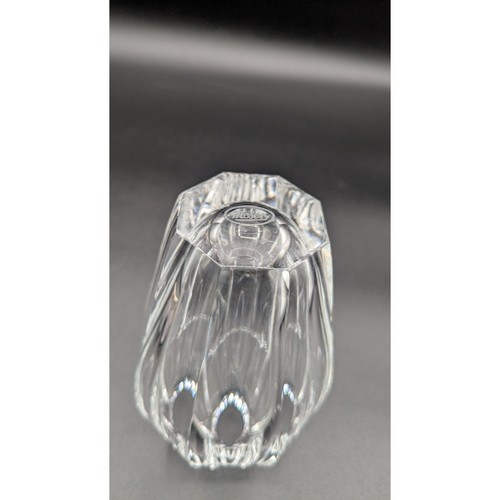 Vtg Moser Diva Corsica 8 Faceted Crystal Vase. 5 " Tall Signed - Picture 2 of 5