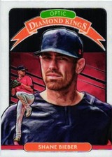 2020 Donruss Optic #18 Shane Bieber Pandora Red #/79