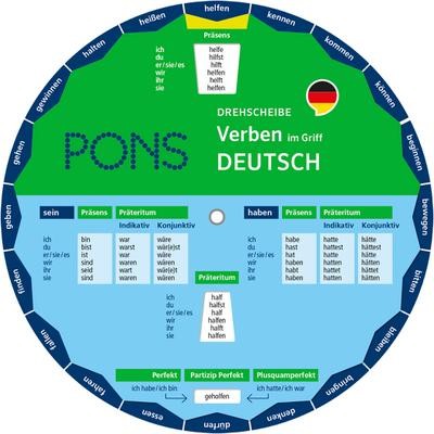 PONS Drehscheibe Verben Deutsch im Griff! Die unregelmäßigen Verben mit ein ...