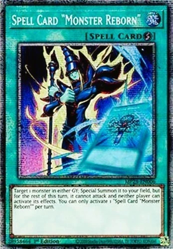 Carta Magia Yugioh MP25-EN006 "Mostro Rinato" Luce Stellare Rara 1° MINT - Foto 1 di 1
